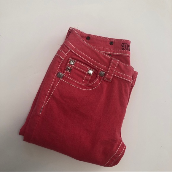 Miss Me "Melon" Color Skinny Jeans 27 - Picture 3 of 7